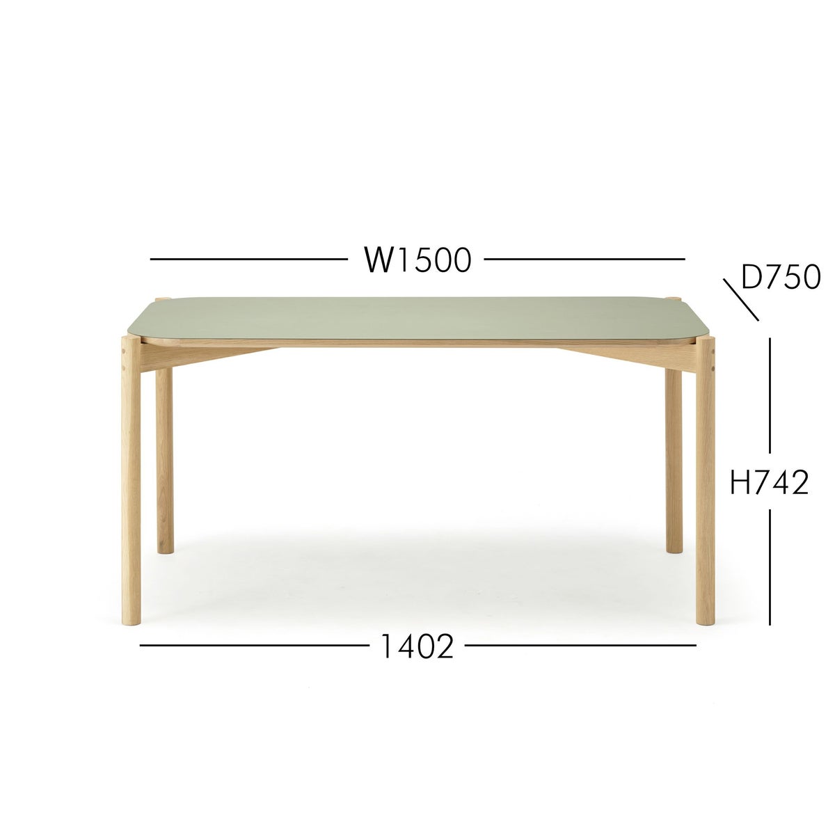 Karimoku New Standard（カリモク ニュースタンダード） / CASTOR TABLE LINOLEUM 150（キャストールテーブルリノリウム 150）