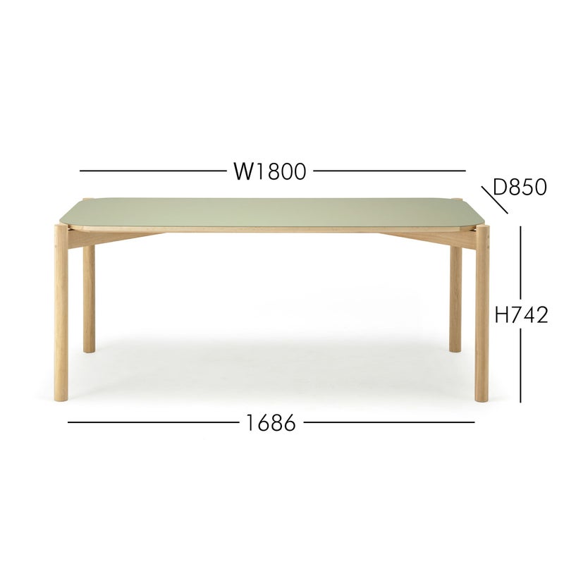 Karimoku New Standard（カリモク ニュースタンダード） / CASTOR TABLE LINOLEUM 180（キャストールテーブルリノリウム 180）
