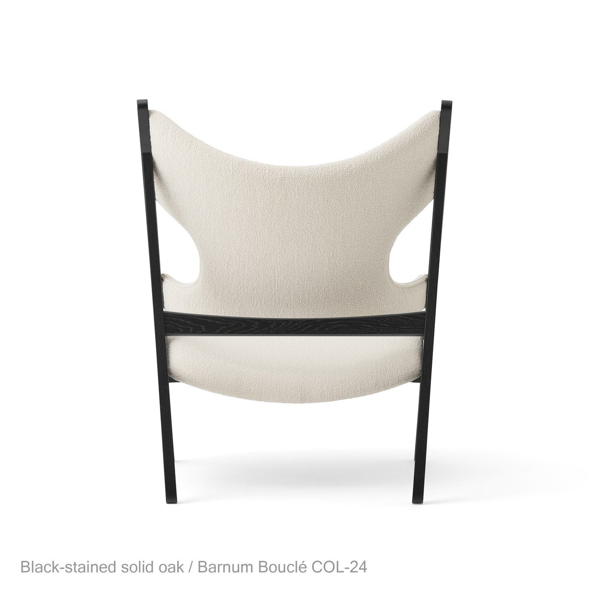 Audo Copenhagen（オドー・コペンハーゲン） / KNITTING LOUNGE CHAIR（ニッティング ラウンジチェア） / Black stained solid oak / Barnum Boucle（バーナム ブークレ） COL-24 オフホワイト