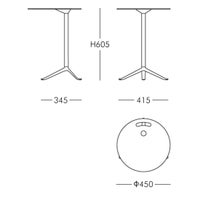 FRITZ HANSEN（フリッツ・ハンセン） / Little Friend（リトルフレンド） / KS12（丸天板・高さ固定式） / オーク / ベース（ポリッシュ仕上げ） / サイドテーブル