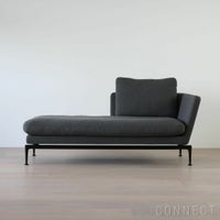 【アウトレット】Vitra（ヴィトラ） / Suita Chaise Lougue small（スイタシェーズロングスモール）バッククッションクラシック / レフト / ソフト / ベーシックダーク脚・パウダーコート仕上げ / ソファ