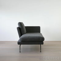 【アウトレット】Vitra（ヴィトラ） / Suita Chaise Lougue small（スイタシェーズロングスモール）バッククッションクラシック / レフト / ソフト / ベーシックダーク脚・パウダーコート仕上げ / ソファ