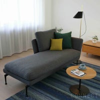 【アウトレット】Vitra（ヴィトラ） / Suita Chaise Lougue small（スイタシェーズロングスモール）バッククッションクラシック / レフト / ソフト / ベーシックダーク脚・パウダーコート仕上げ / ソファ
