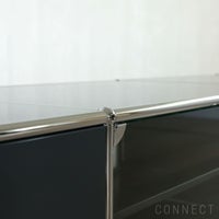USMハラー（ユーエスエムハラー） / TV Board（テレビボード） / W3023×D523×H390mm / ドロップダウンドア×2 ガラスドア×2（ディバイダーシェルフ×2） / アントラサイト