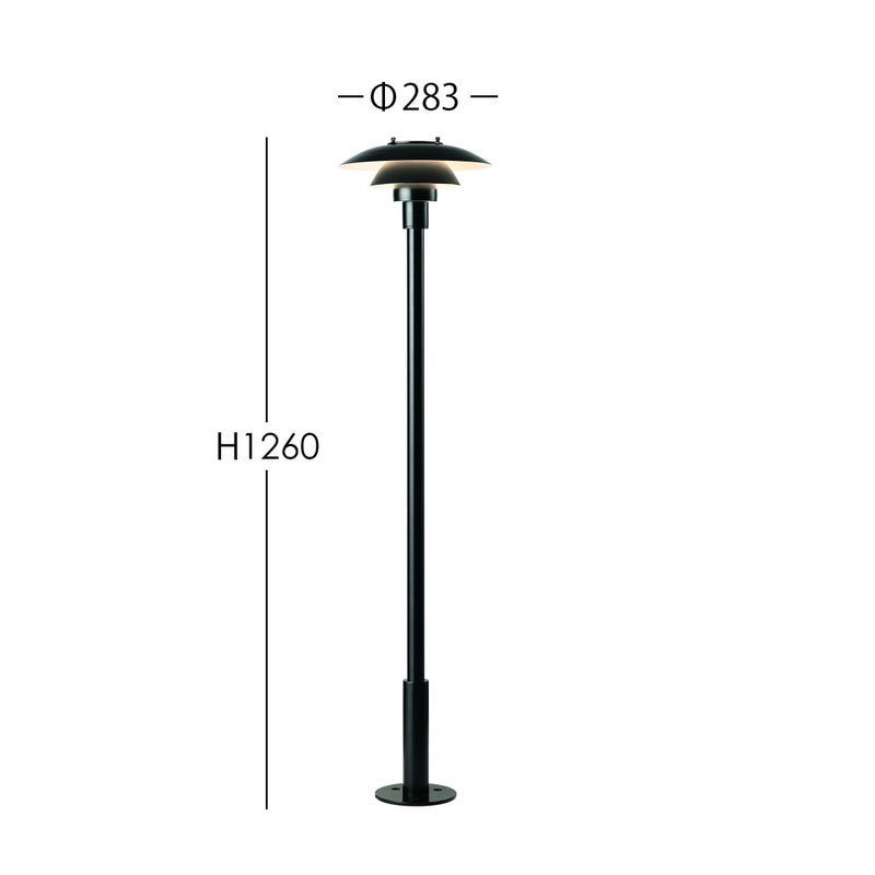 Louis Poulsen（ルイスポールセン） / PH 3-2 1/2 Bollard（PH 3-2 1/2 ボラード） / 1260 / 庭園灯