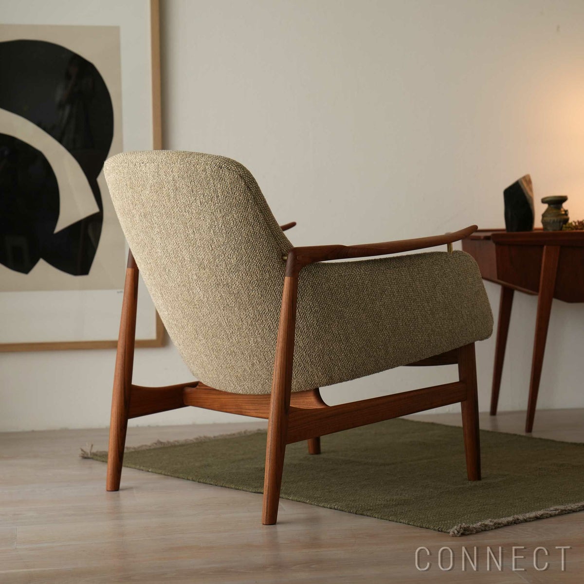 HOUSE OF FINN JUHL（ハウス・オブ・フィンユール） / 53 CHAIR W/ CUSHION / チーク材・オイル仕上げ / Moss 0020（モス） / ラウンジチェア