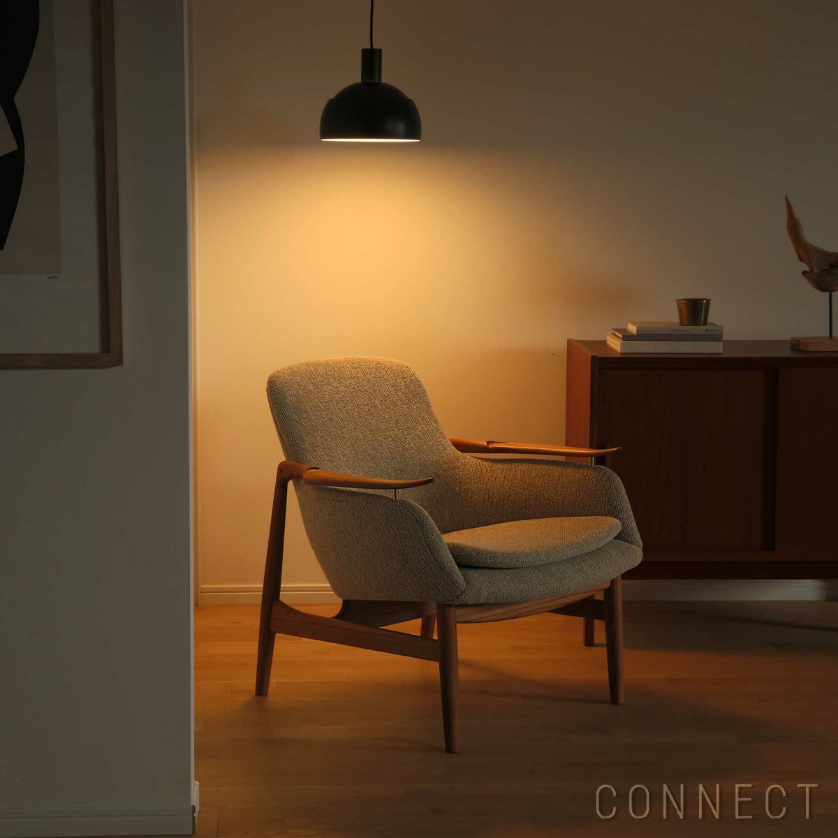 HOUSE OF FINN JUHL（ハウス・オブ・フィンユール） / 53 CHAIR W/ CUSHION / チーク材・オイル仕上げ / Moss 0020（モス） / ラウンジチェア