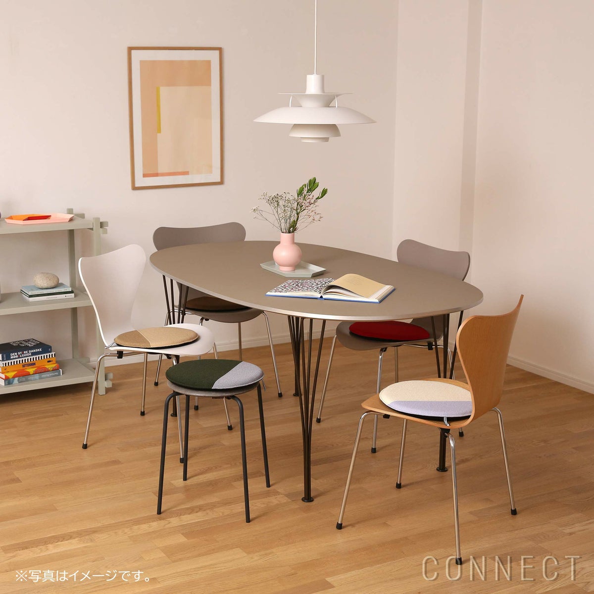 MELLEM（メレム） / Kvadrat/Raf Simons（クヴァドラ/ラフ・シモンズ） / ラウンドシートクッション / Vidar（ヴィダー） アソートA / 全6色 / クッション