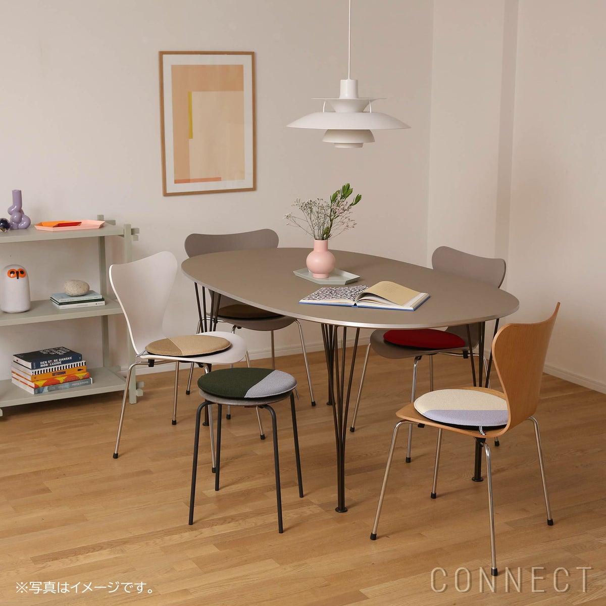 MELLEM（メレム） / Kvadrat/Raf Simons（クヴァドラ/ラフ・シモンズ） / ラウンドシートクッション / Vidar（ヴィダー） アソートB / 全6色 / クッション