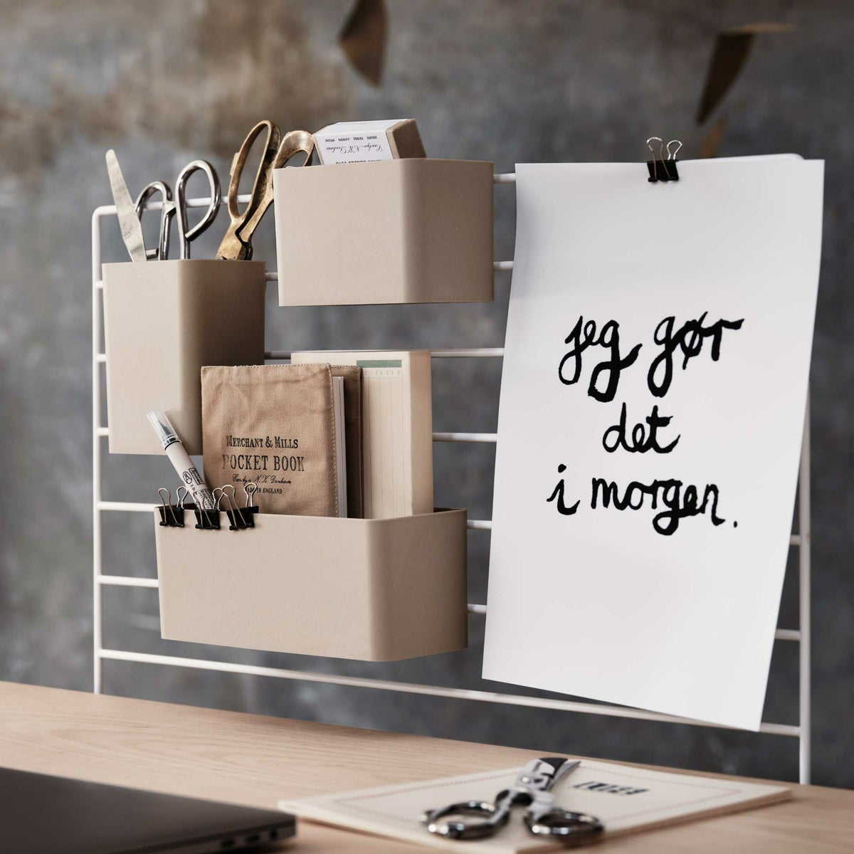 String Furniture（ストリング ファニチャー） / String System（ストリング システム） / オーガナイザー（ベージュ） / アクセサリーパーツ