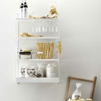 String Furniture（ストリング ファニチャー） / String System（ストリング システム） / メタルシェルフ用レール（ホワイト） / ミディアム W53cm / アクセサリーパーツ