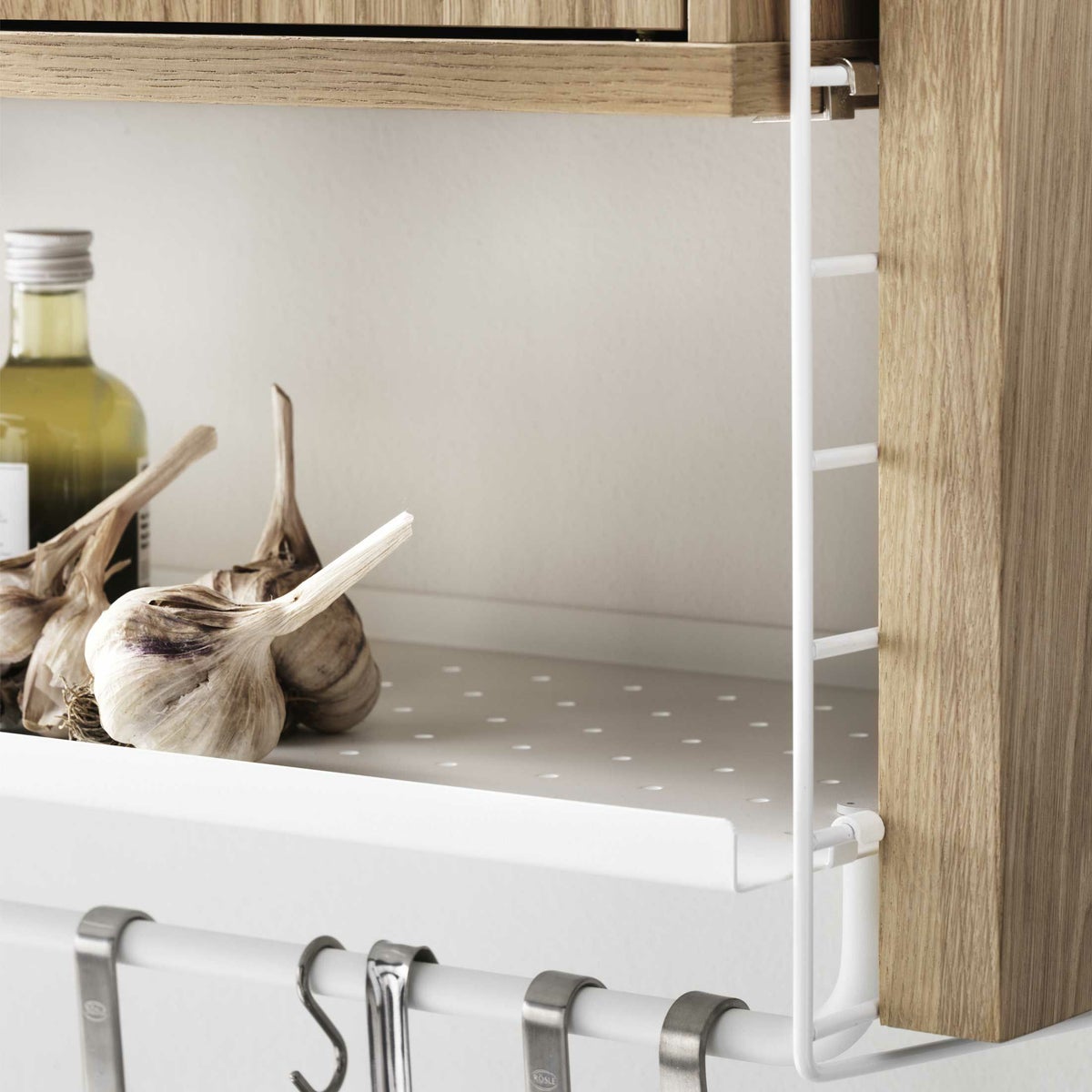 String Furniture（ストリング ファニチャー） / String System（ストリング システム） / メタルシェルフ ローエッジ（ホワイト） W53cm / アクセサリーパーツ