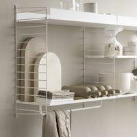 String Furniture（ストリング ファニチャー） / String System（ストリング システム） / メタルシェルフ ローエッジ（ホワイト） W53cm / アクセサリーパーツ