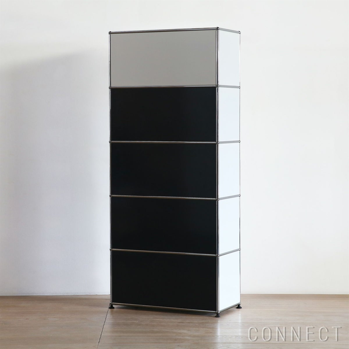 USMハラー（ユーエスエムハラー） / Cabinet（キャビネット） / W773×D373×H1790mm / ドロップダウンドア×4 / ピュアホワイト・アントラサイト