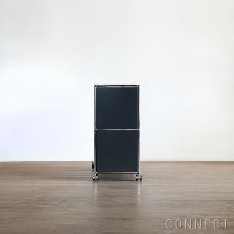 USMハラー（ユーエスエムハラー） / Lowboard（ローボード） / W773×D373×H780mm / ドロップダウンドア×2 ソフトキャスター×4（ロック機能なし×2 / ロック機能付き×2） / アントラサイト
