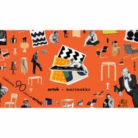 Artek（アルテック） ＋ Marimekko（マリメッコ） / STOOL 60 Lokki（スツール60 ロッキ） / バーチ材 / ナチュラルラッカー 《90周年 Anniversary editions》