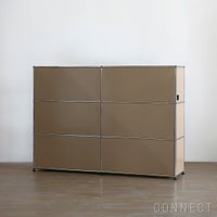 USMハラー（ユーエスエムハラー） / Cabinet（キャビネット） / W1523×D373×H1090mm / ドロップダウンドア×4 エクステンションシェルフ×2 ケーブルカットアウト（コンセント穴×1） / USMベージュ