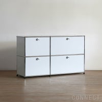 USMハラー（ユーエスエムハラー） / Sideboard（サイドボード） / W1273×D373×H740mm / ドロップダウンドア×2 / エクステンションドア×1 / ライトグレー・USMオレンジ