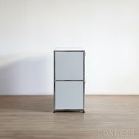 USMハラー（ユーエスエムハラー） / Sideboard（サイドボード） / W1273×D373×H740mm / ドロップダウンドア×2 / エクステンションドア×1 / ライトグレー・USMオレンジ