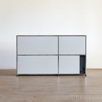 USMハラー（ユーエスエムハラー） / Sideboard（サイドボード） / W1273×D373×H740mm / ドロップダウンドア×2 / エクステンションドア×1 / ライトグレー・USMオレンジ