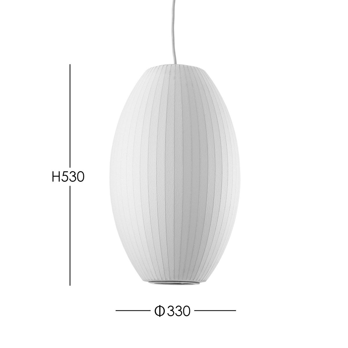 Herman Miller（ハーマンミラー） / NELSON CIGAR BUBBLE PENDANT MEDIUM（ネルソン シガー バブル ペンダント ミディアム）  / φ330mm / ペンダントライト 《LED電球プレゼント》