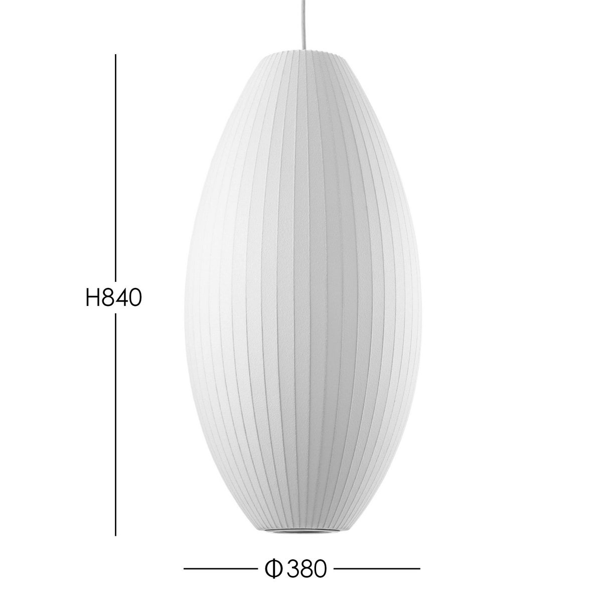 Herman Miller（ハーマンミラー） / NELSON CIGAR BUBBLE PENDANT LARGE（ネルソン シガー バブル ペンダント ラージ）  / φ380mm / ペンダントライト 《LED電球プレゼント》