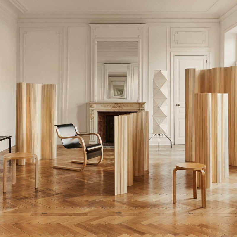 【10/15発売】Artek（アルテック） / SCREEN 100（スクリーン） / パーテーション 100 / Size D（H100cm） / パイン材・ナチュラルラッカー仕上げ 《90周年 Anniversary editions》