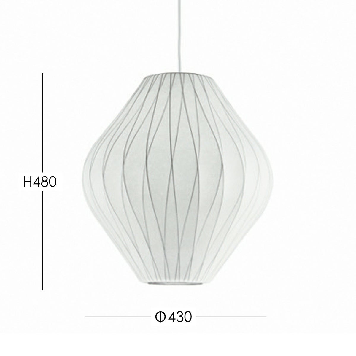 Herman Miller（ハーマンミラー） / NELSON CRISSCROSS BUBBLE PENDANT PEAR（ネルソン クリスクロス バブル ペンダント ペア）  / ペンダントライト 《LED電球プレゼント》
