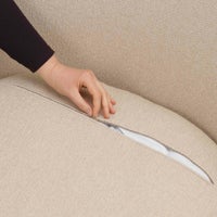 Vitra（ヴィトラ） / Slow Chair （スローチェア） / チェア：Flocca （フロッカ）カバーカラー：ベージュ / ベース：アルミ ポリッシュ / バッククッション 40×30cm Kvadrat Phlo× 0983（ホームセレクション） / バッククッション 65×30cm  Kvadrat Vidar 41062 （ホームセレクション） / ネッククッション付