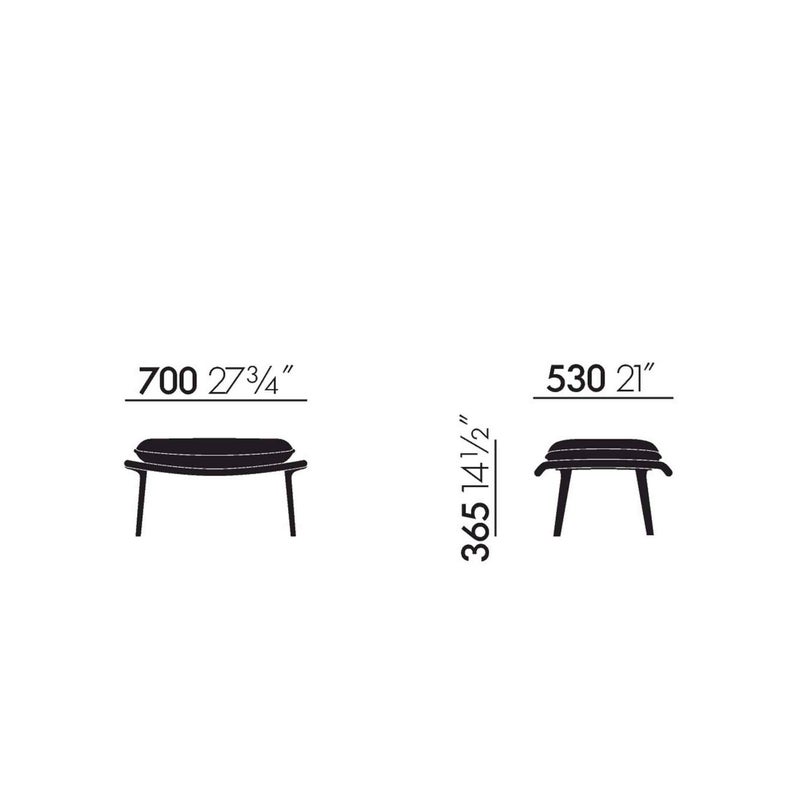 Vitra（ヴィトラ） / Slow Chair Ottoman （スローチェア オットマン） / Flocca （フロッカ）カバーカラー：ベージュ / ベース：アルミ ポリッシュ