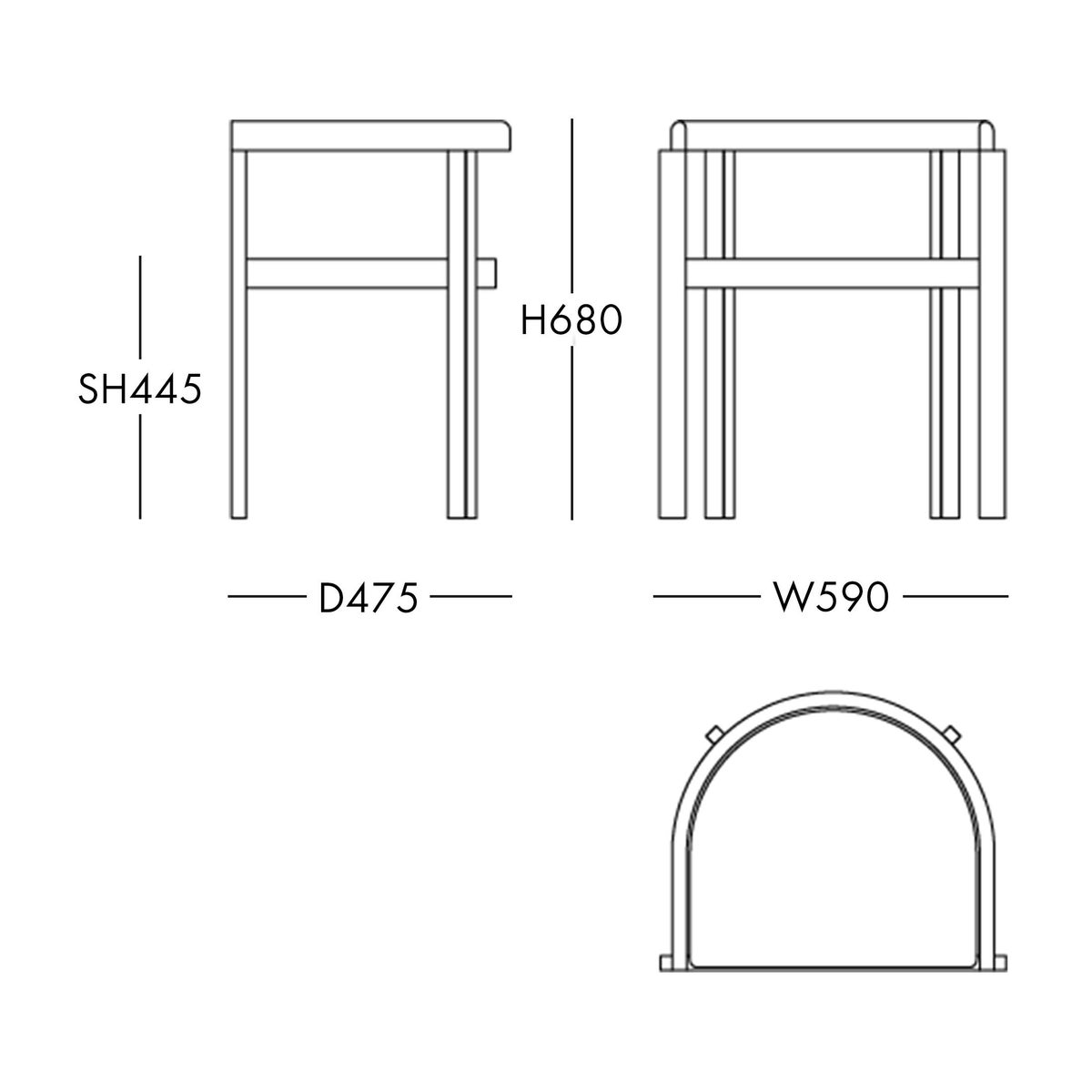 FRITZ HANSEN / AFTER（アフター） / MA100 / バーガンディ（無垢材・カラードアッシュ） / ダイニングチェア