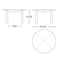 FRITZ HANSEN / AFTER（アフター） / MA400 / アッシュ（無垢材） / φ120cm / ダイニングテーブル
