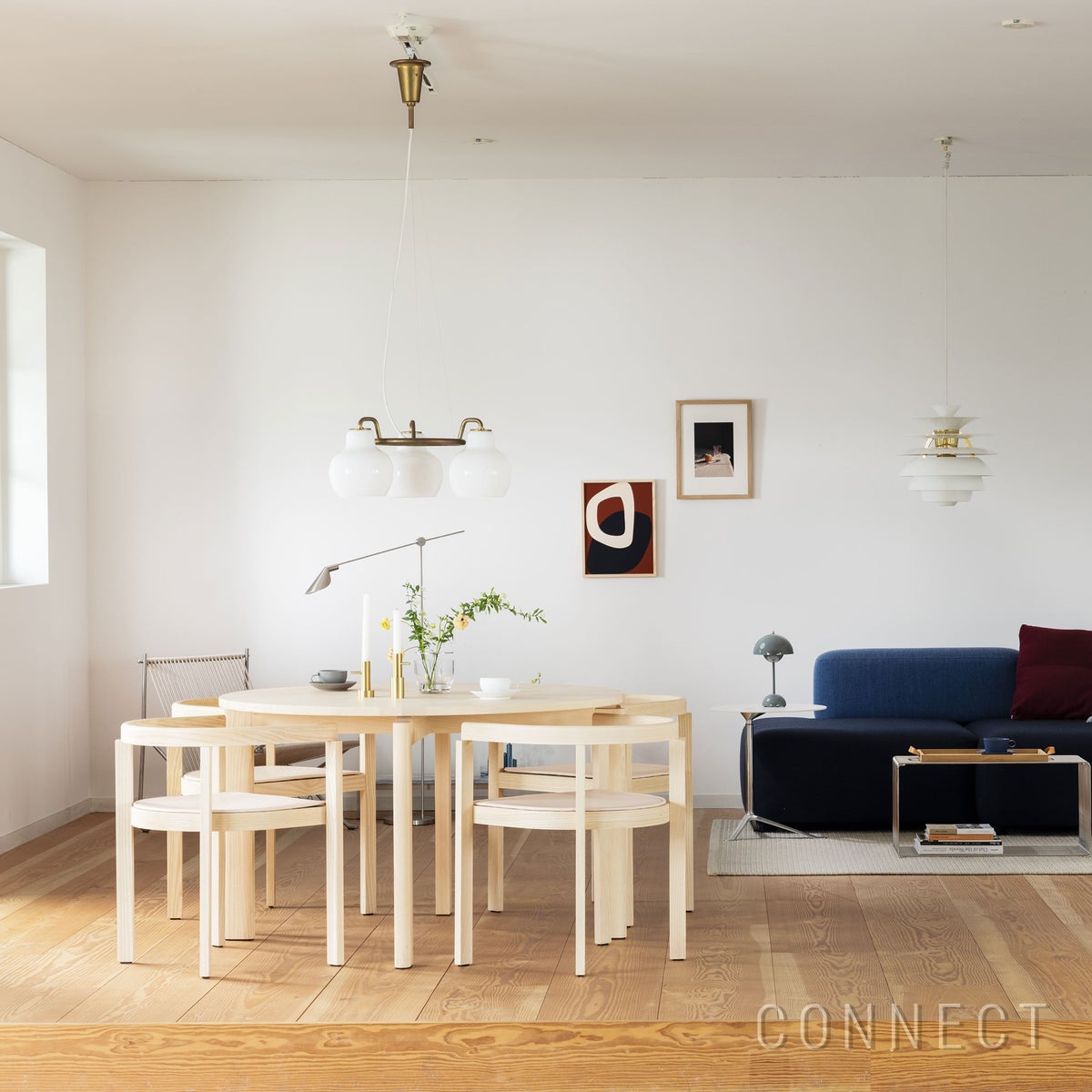 FRITZ HANSEN / AFTER（アフター） / MA400 / アッシュ（無垢材） / φ120cm / ダイニングテーブル