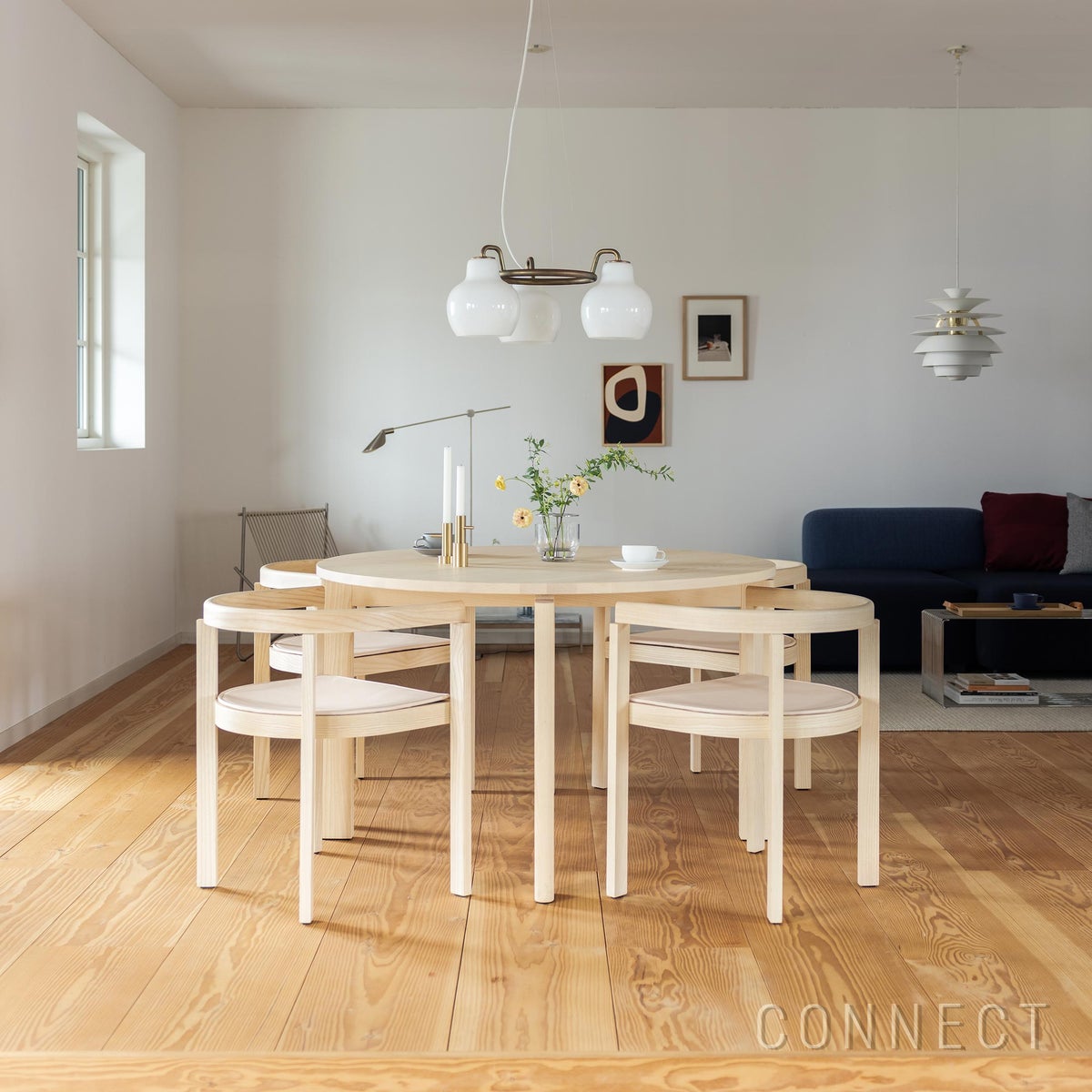 FRITZ HANSEN / AFTER（アフター） / MA400 / アッシュ（無垢材） / φ120cm / ダイニングテーブル