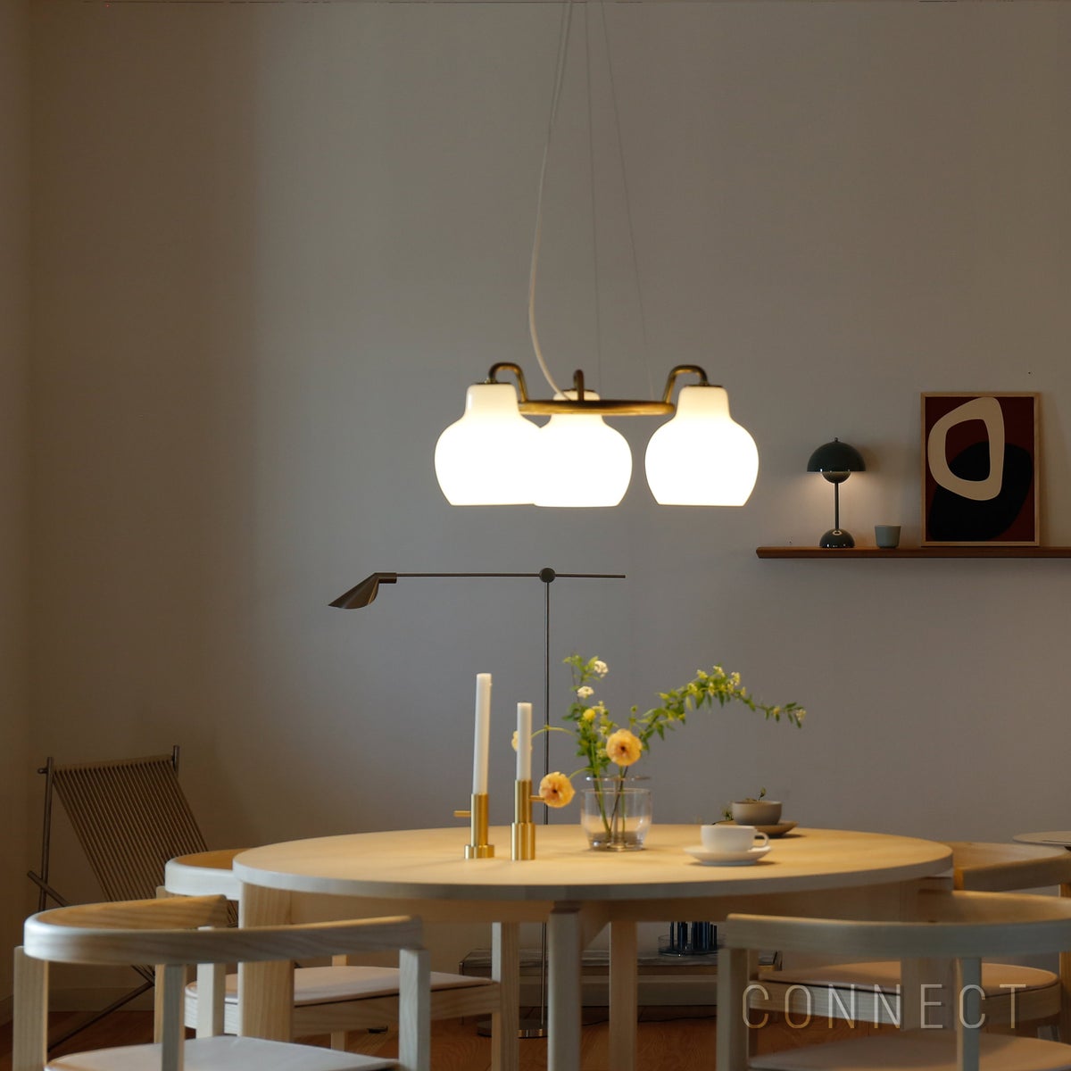 FRITZ HANSEN / AFTER（アフター） / MA400 / アッシュ（無垢材） / φ120cm / ダイニングテーブル