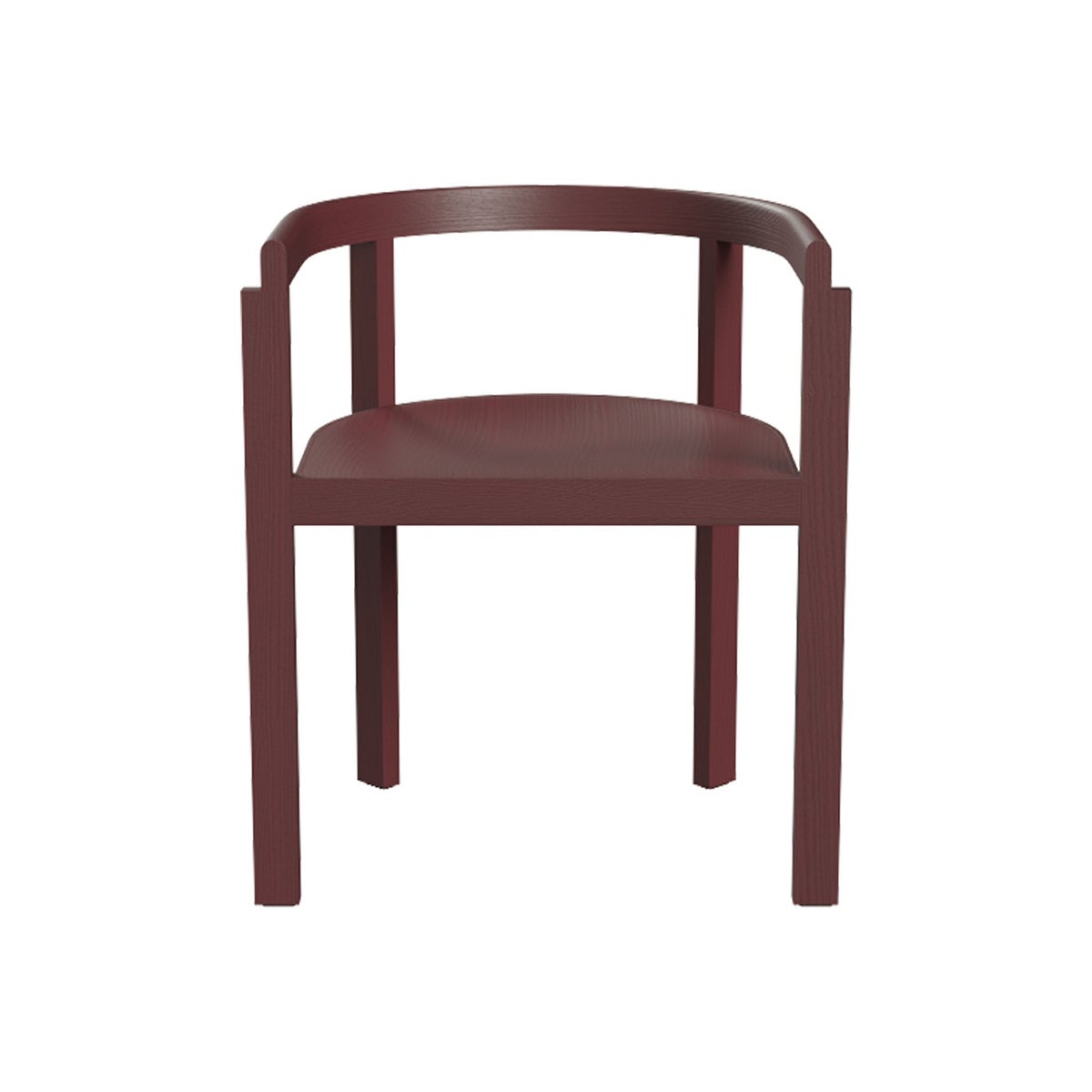 FRITZ HANSEN / AFTER（アフター） / ダイニングセット（チェア4脚＋テーブル） / バーガンディ / 大理石天板（マットポリッシュ） / 無垢材・カードアッシュ脚《シートクッション4個プレゼント》