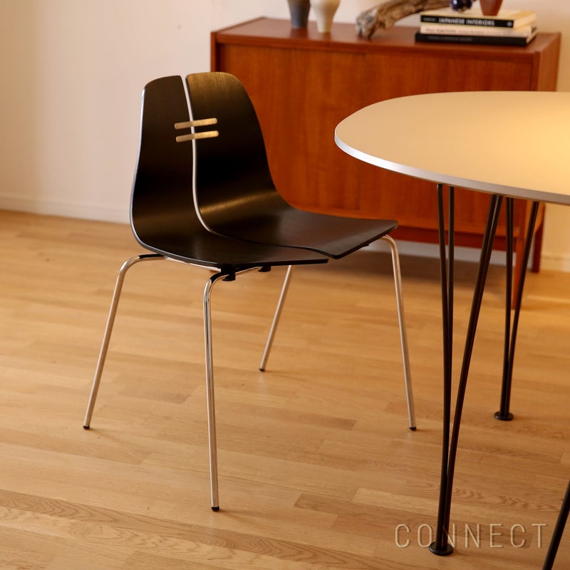 FRITZ HANSEN / PK3（ピーケー3） / ブラック / スチールベース（クローム仕上げ） / チェア
