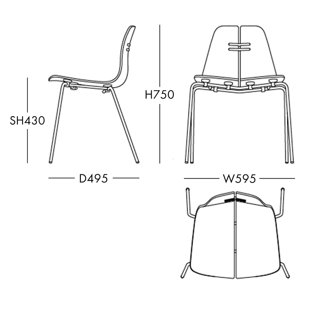 FRITZ HANSEN / PK3（ピーケー3） / オーク / スチールベース（クローム仕上げ） / チェア