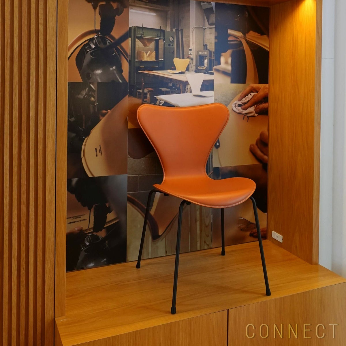 【70周年記念モデル】FRITZ HANSEN（フリッツ・ハンセン） / SERIES 7（セブンチェア） / TAILORED（テーラード）/ ハーネスレザー / サドルブラウン / フルパディング