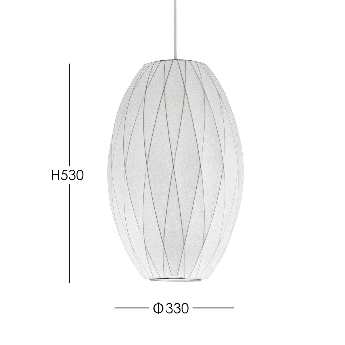 Herman Miller（ハーマンミラー） / NELSON CRISSCROSS BUBBLE PENDANT CIGAR（ネルソン クリスクロス バブル ペンダント シガー）  / ペンダントライト 《LED電球プレゼント》