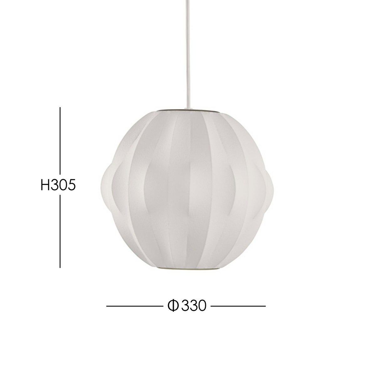 Herman Miller（ハーマンミラー） / NELSON ORBIT BUBBLE PENDANT S（ネルソン オービット バブル ペンダント S）  / φ330mm / ペンダントライト 《LED電球プレゼント》