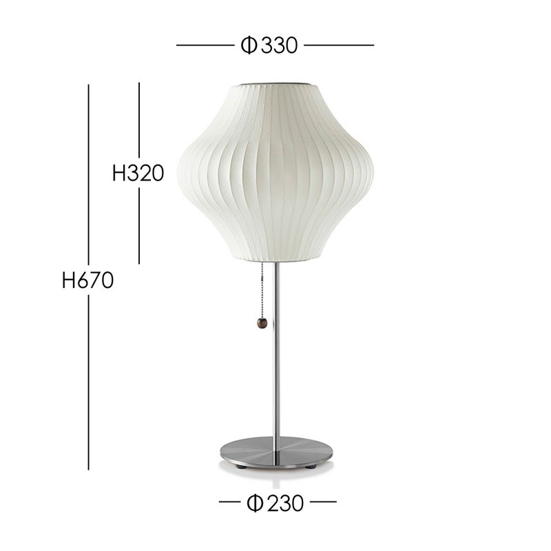 Herman Miller（ハーマンミラー） / NELSON PEAR LOTUS TABLE（ネルソン ペア ロータス テーブル）  / テーブルランプ《LED電球プレゼント》