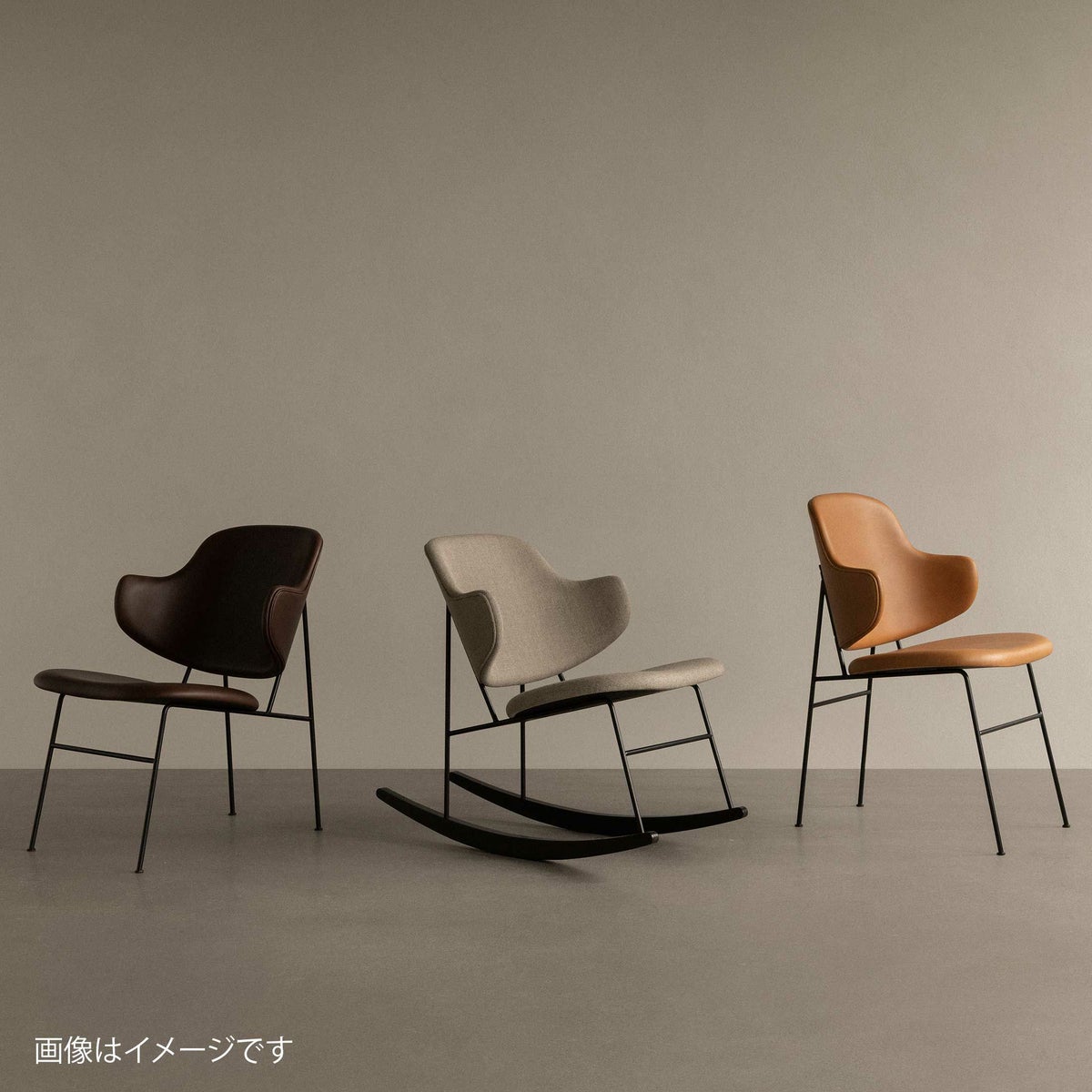 Audo Copenhagen（オドー・コペンハーゲン） / The Penguin Rocking Chair（ペンギンロッキングチェア） / Fully Upholstered / Audo Bouclé 02 （Beige） / オドーブークレ02