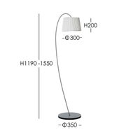 LE KLINT（レ・クリント） / 320M SNOWDROP（スノードロップ） / グレー / フロアランプ《スマート電球プレゼント》