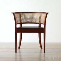 CARL HANSEN & SON （カール・ハンセン＆サン） / KK96620 THE FAABORG CHAIR（フォーボーチェア） / マホガニー材・オイル仕上げ / Goat leather（山羊革）Black
