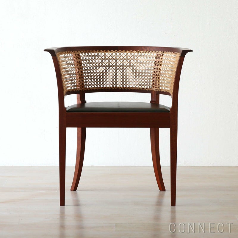 CARL HANSEN & SON （カール・ハンセン＆サン） / KK96620 THE FAABORG CHAIR（フォーボーチェア） / マホガニー材・オイル仕上げ / Goat leather（山羊革）Black