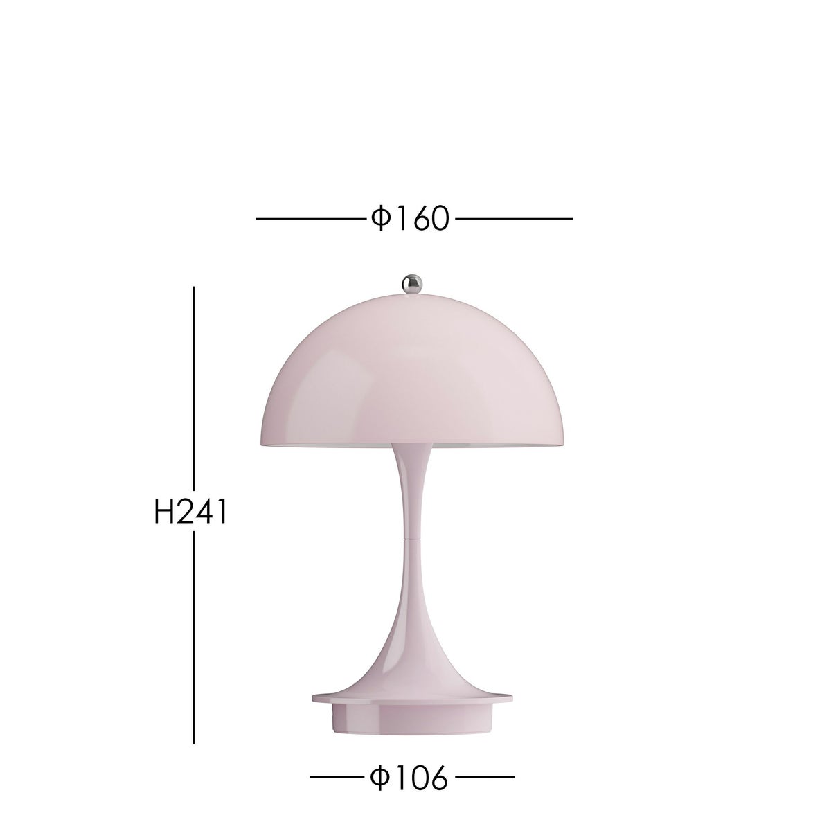 Louis Poulsen（ルイスポールセン） / Panthella 160 Portable V3（パンテラ 160 ポータブル） / オパール / 全2色 / テーブルランプ