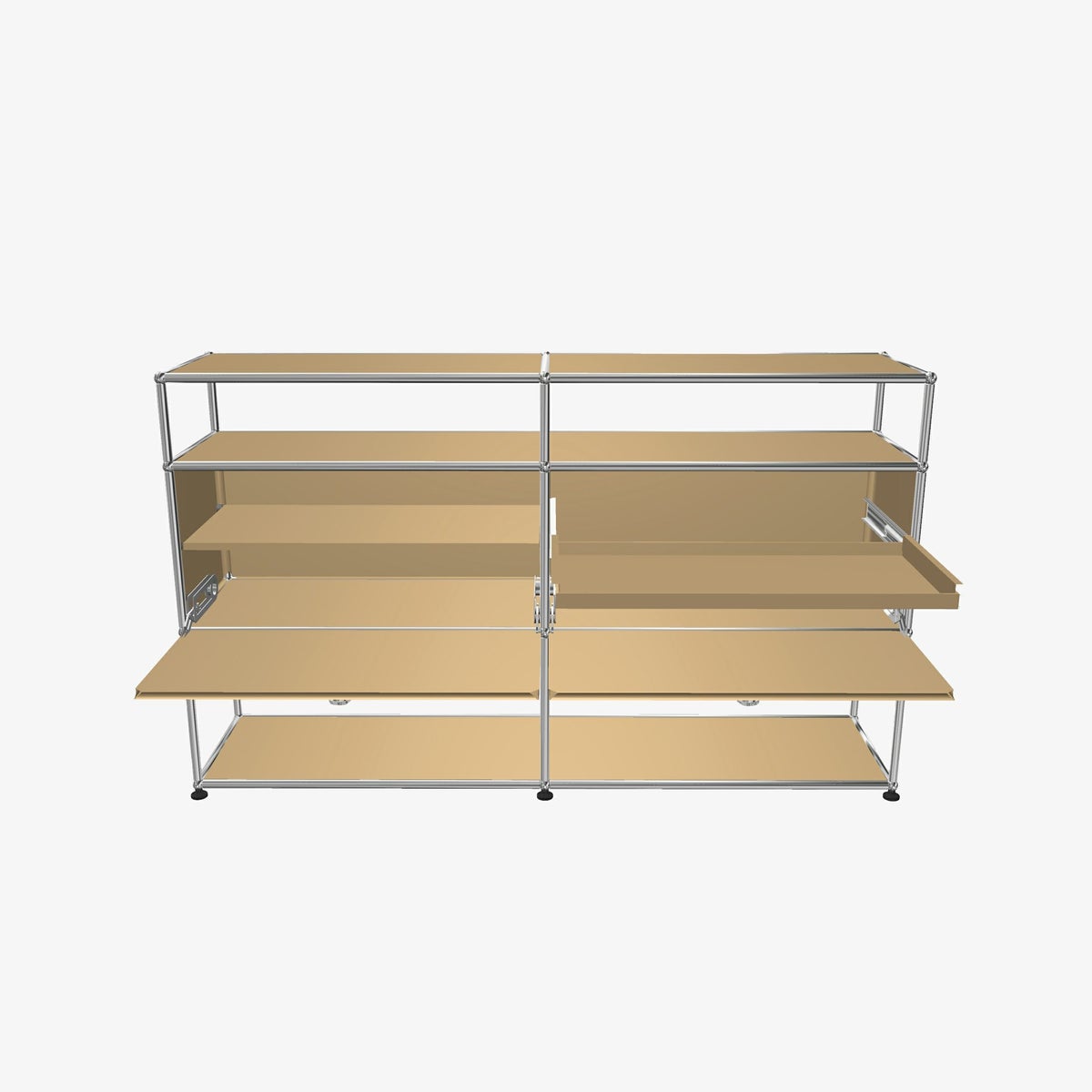 USMハラー（ユーエスエムハラー） / Shelf（シェルフ） / W1523×D373×H915mm / ドロップダウンドア×2 / エクステンションシェルフ×1 / ディバイダ―シェルフ / USMベージュ