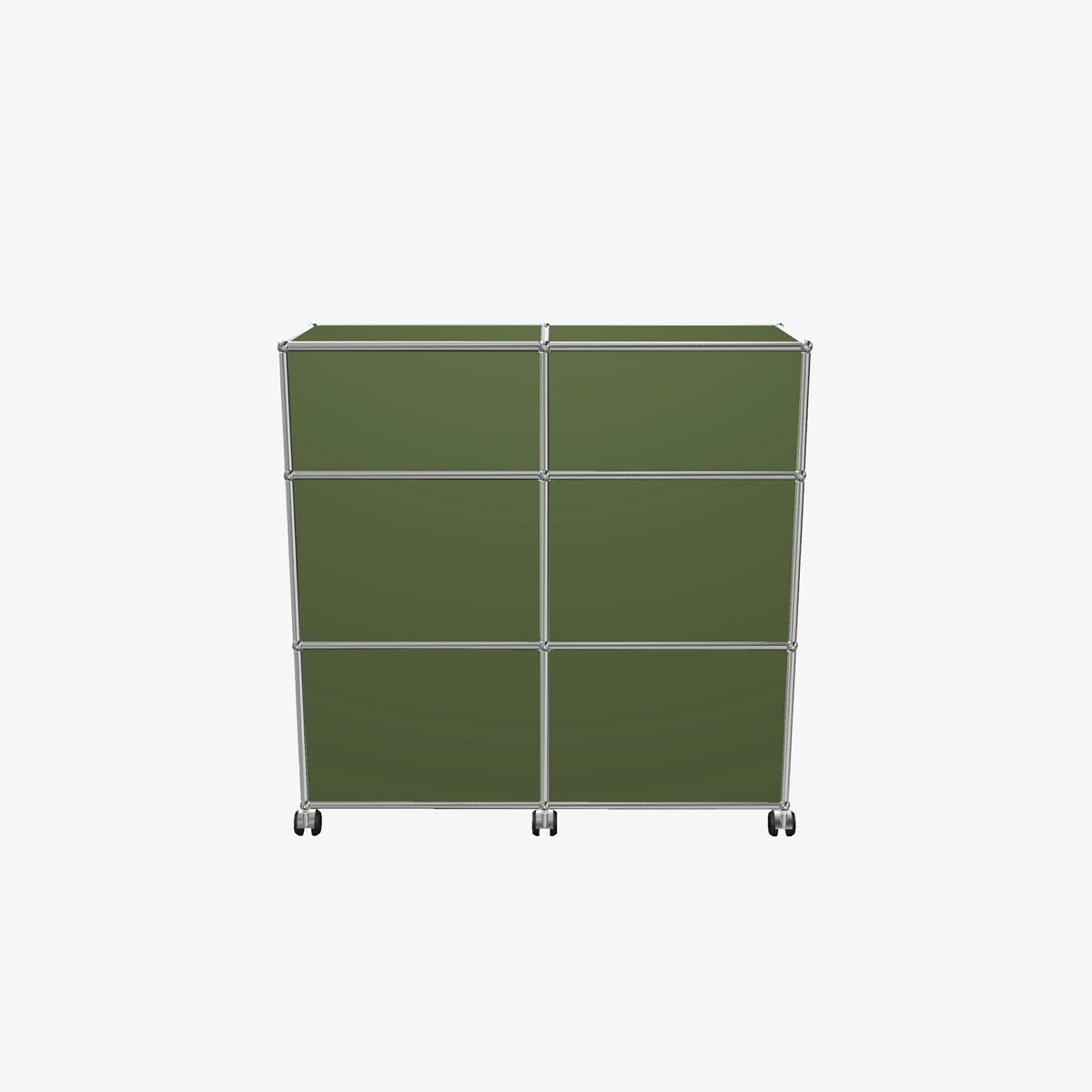 USMハラー（ユーエスエムハラー） / Counter（カウンター） / W1023×D373×H1030mm / ドロップダウンドア×2 / ソフトキャスター×4（内ロック×2） / オリーブグリーン