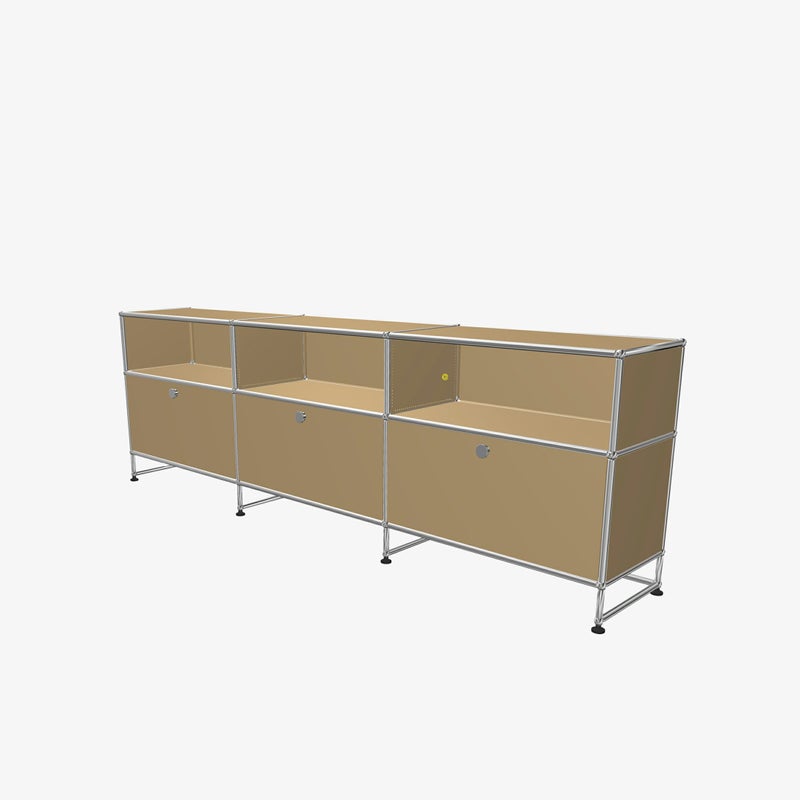 USMハラー（ユーエスエムハラー） / TV Board（テレビボード） / W2273×D373×H740mm / ドロップダウンドア×3 / カーブルカットアウト×1 / USMベージュ